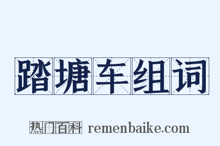 踏塘车组词是什么意思的图片
